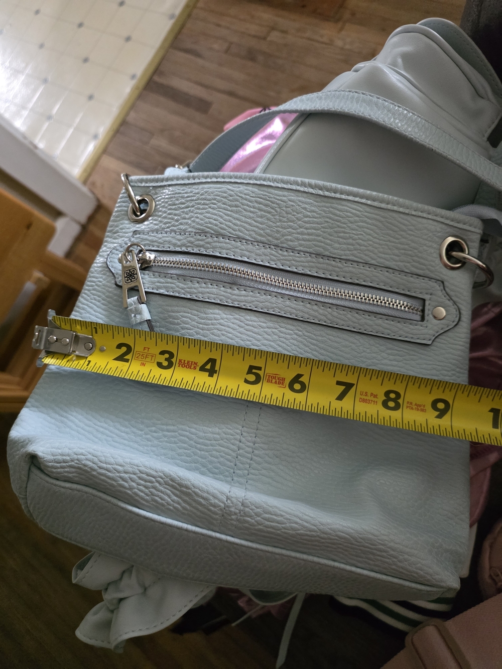 Source Unknown Light Blue Crossbody Bag - Slim Shoulder Purse - Picture 11 of 12